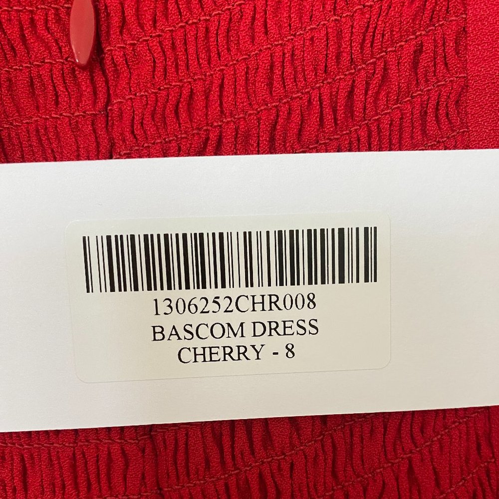 NWT Reformation Bascom Dress Size 8 Cherry - Picture 7 of 8
